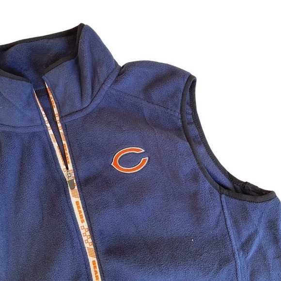 Chicago Bears Men’s Size Small NFL TEAM APPAREL Fleece Blue Vest NWT - Picture 3 of 10